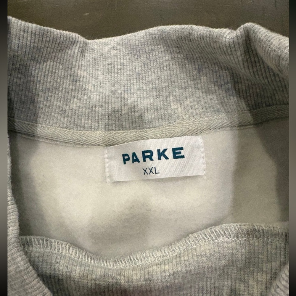 Parke Gray Crewneck with Maroon Lettering - Picture 2 of 2